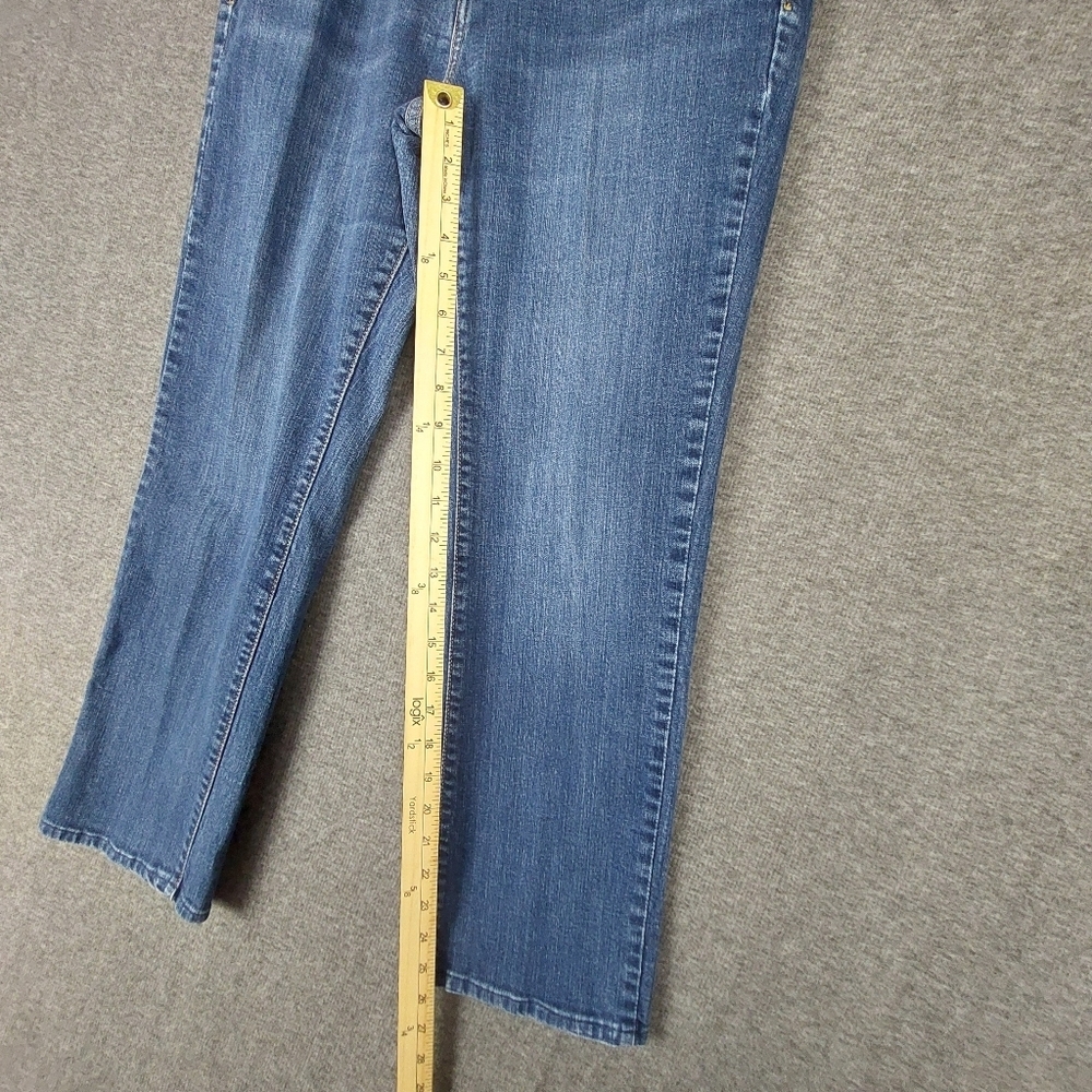 LEVI'S 505 STRAIGHT JEANS WOMENS BLUE MEDIUM WASH DENIM PANTS SIZE 10 30×32 - Picture 3 of 7